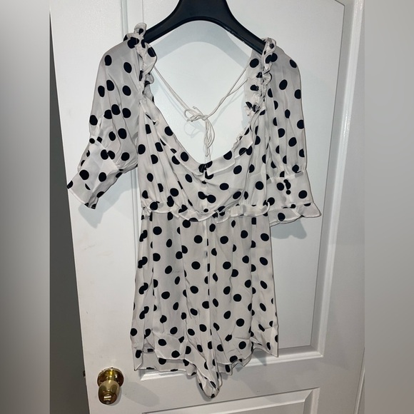 NWT For Love and lemons Lexington Romper 🍋 Sm - Picture 9 of 12